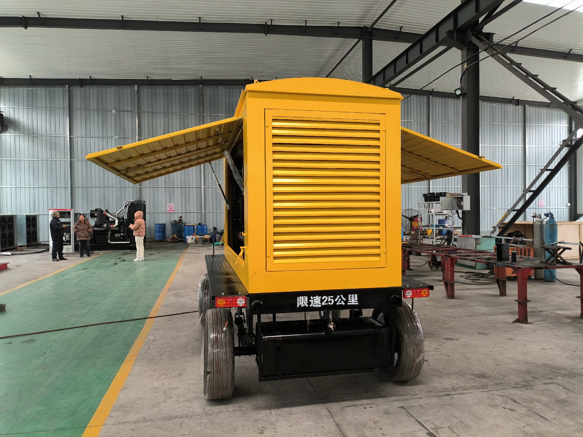 【户外施工专用】120kw移动式柴油发电机组