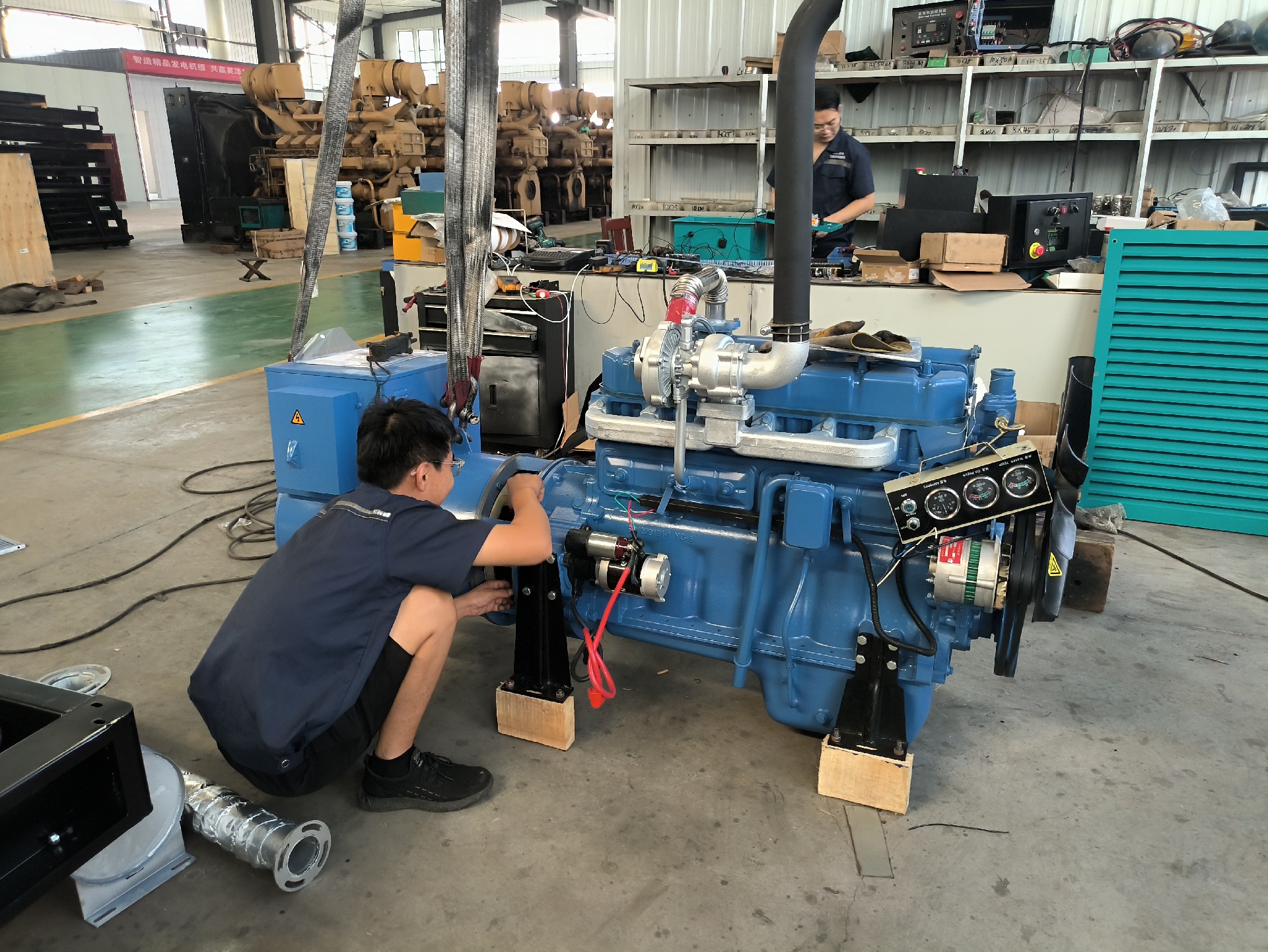 100kw四保护柴油发电机组赶工生产